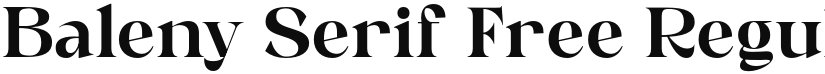 Baleny Serif Free font download