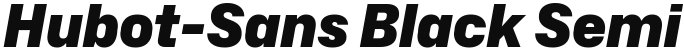 Hubot-Sans Black Semi Italic