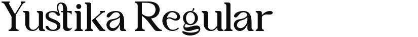Yustika font download