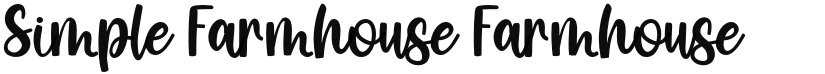 Simple Farmhouse font download