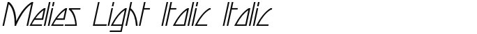 Melies Light Italic Italic