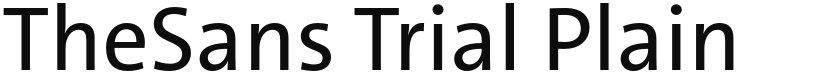 TheSans Trial font download
