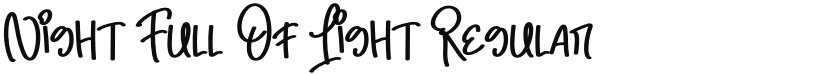 Night Full Of font download
