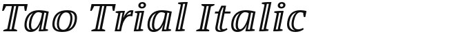 Tao Trial Italic