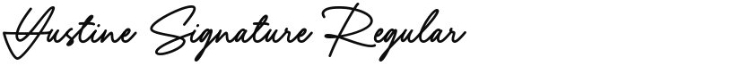 Yustine Signature font download