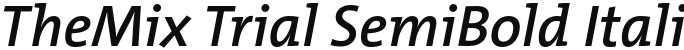 TheMix Trial SemiBold Italic