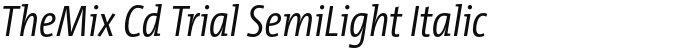 TheMix Cd Trial SemiLight Italic