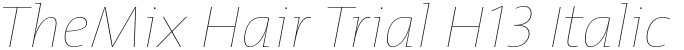 TheMix Hair Trial H13 Italic