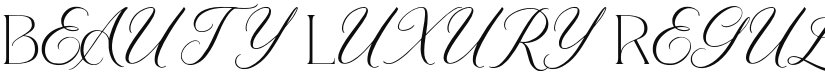 Beauty Luxury font download