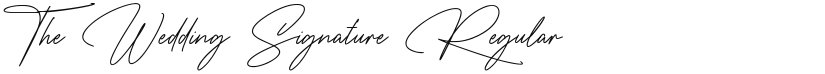 The Wedding Signature font download