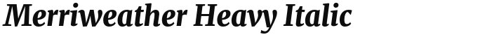 Merriweather Heavy Italic