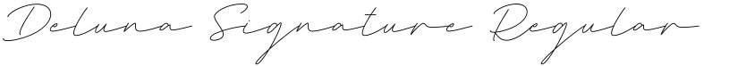 Deluna Signature font download