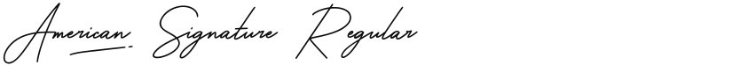 American Signature font download