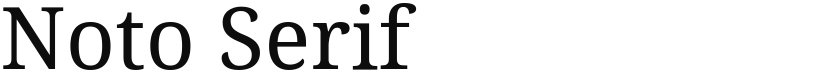 Noto Serif font download