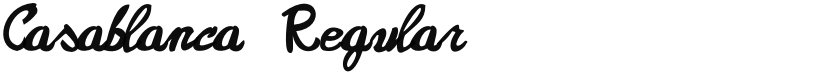Casablanca font download