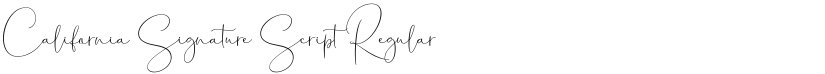 California Signature Script font download