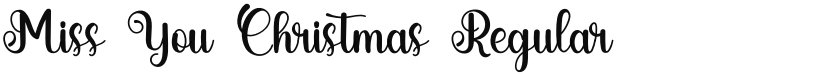Miss You Christmas font download
