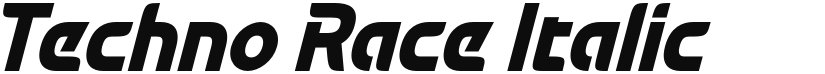 Techno Race font download