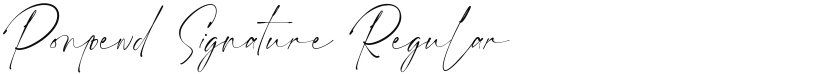 Ponpewd Signature font download
