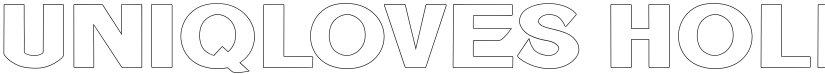 Uniqloves Hollow font download