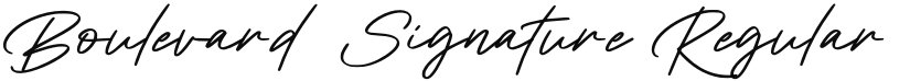 Boulevard Signature font download