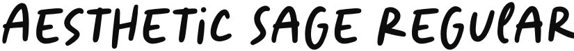 Aesthetic Sage font download