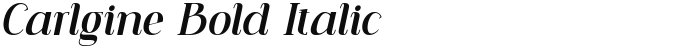 Carlgine Bold Italic