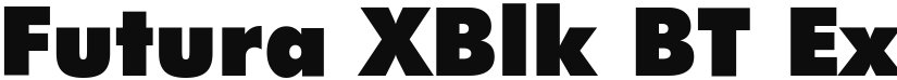 Futura XBlk BT font download