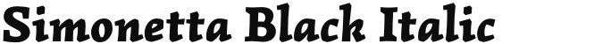 Simonetta Black Italic