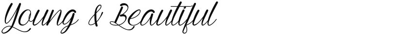 Young & Beautiful font download