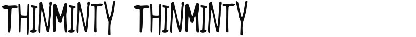 ThinMinty font download