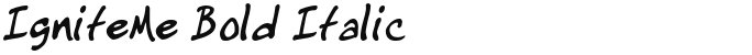 IgniteMe Bold Italic