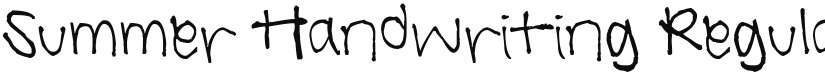 Summer Handwriting font download