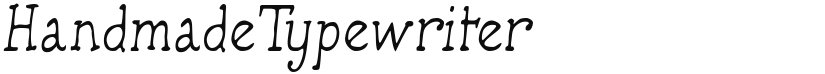 HandmadeTypewriter font download