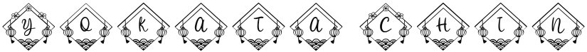 Yokata Chinese Monogram font download