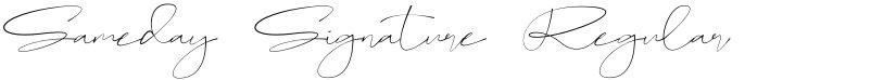 Sameday Signature font download