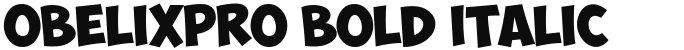 ObelixPro Bold Italic