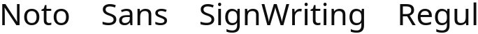 Noto Sans SignWriting Regular