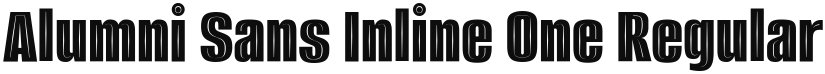 Alumni Sans Inline One font download