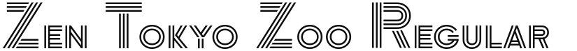 Zen Tokyo Zoo font download