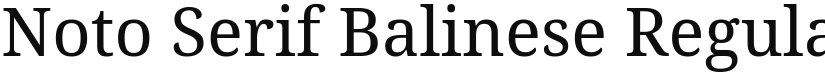 Noto Serif Balinese font download