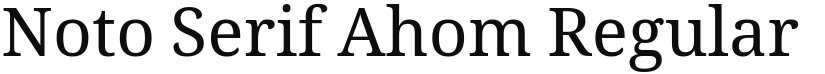 Noto Serif Ahom font download
