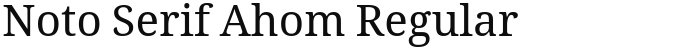 Noto Serif Ahom Regular