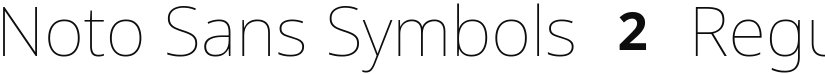 Noto Sans Symbols 2 font download