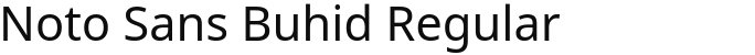 Noto Sans Buhid Regular