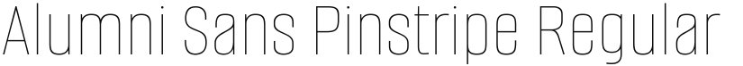 Alumni Sans Pinstripe font download