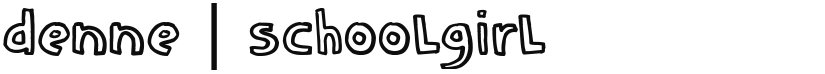 Denne schooLgirL font download