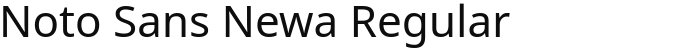 Noto Sans Newa Regular