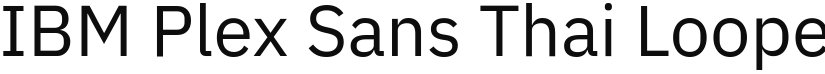 IBM Plex Sans Thai Looped font download