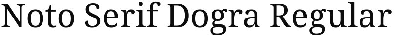 Noto Serif Dogra font download